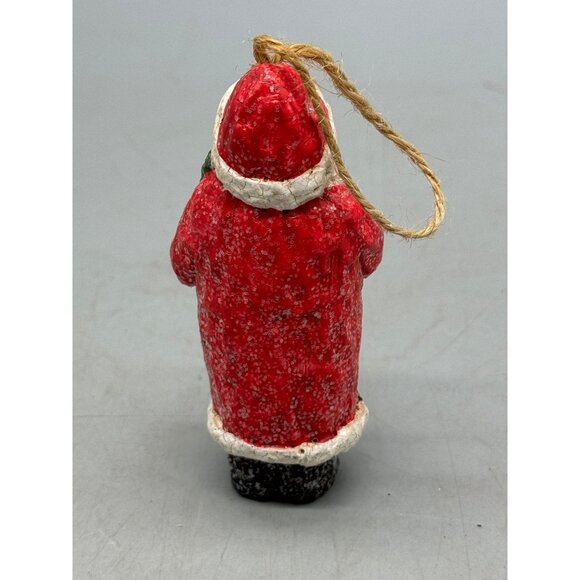 Vintage Santa Claus Christmas Ornament Figurine 4" Used READ - Picture 3 of 7